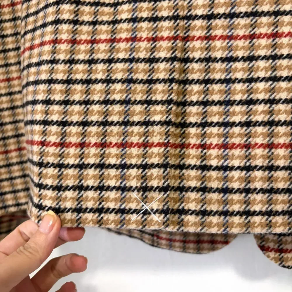 J.CREW NWOT Herringbone Wool Blend Schoolboy Blazer in Light Khaki Size 22
